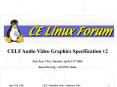 CELF Audio Video Graphics Specification v2 PowerPoint PPT Presentation