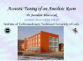 Acoustic Tuning of an Anechoic Room PowerPoint PPT Presentation