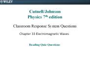 Cutnell/Johnson Physics 7th edition