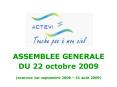 ASSEMBLEE GENERALE DU 22 octobre 2009 (exercice 1er septembre 2008  PowerPoint PPT Presentation