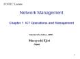 Network Management  Chapter 1 ICT Operations and Management PowerPoint PPT Presentation