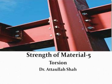 Strength of Material-5