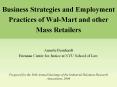 Business Strategies and Employment Practices of Wal-Mart and other Mass Retailers PowerPoint PPT Presentation
