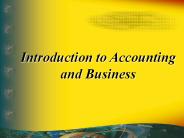 Introduction to Accounting and Business