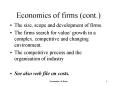 Economics of firms (cont.) PowerPoint PPT Presentation