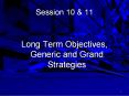 Long Term Objectives, Generic and Grand Strategies PowerPoint PPT Presentation