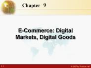 E-Commerce: Digital Markets, Digital Goods