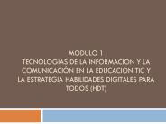 MODULO 1 TECNOLOGIAS DE LA INFORMACION Y LA COMUNICACI