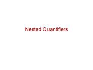 Nested Quantifiers