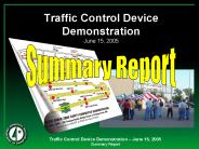 Traffic Control Device Demonstration 
