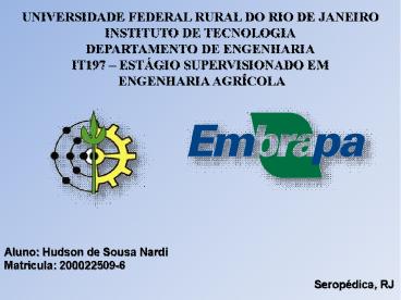 UNIVERSIDADE FEDERAL RURAL DO RIO DE JANEIRO