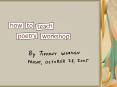 How to Teach Poetry Workshop PowerPoint PPT Presentation