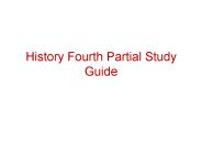 History Fourth Partial Study Guide