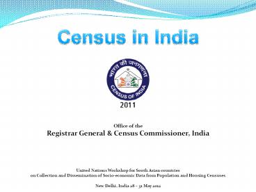 Plan schemes  Registrar General, India