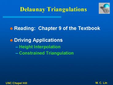 Delaunay Triangulations