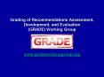 Grading of Recommendations Assessment, Development, and Evaluation (GRADE) Working Group PowerPoint PPT Presentation