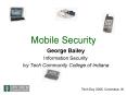 Mobile Security PowerPoint PPT Presentation