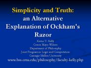 Simplicity and Truth: an Alternative Explanation of Ockham's Razor