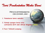Teori Pembentukan Muka Bumi