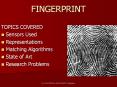 FINGERPRINT PowerPoint PPT Presentation