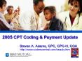 2005 CPT Coding PowerPoint PPT Presentation