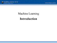 Machine Learning Introduction