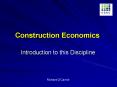 Construction Economics PowerPoint PPT Presentation