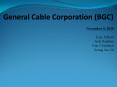 General Cable Corporation (BGC) PowerPoint PPT Presentation