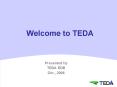 TEDA EDB PowerPoint PPT Presentation