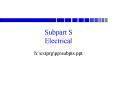 Subpart S Electrical PowerPoint PPT Presentation