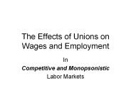 The Effects of Unions on Wages and Employment