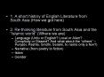 1. A short history of English Literature from South Asia (How we got here) PowerPoint PPT Presentation