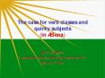 The case for verb classes and quirky subjects (in  PowerPoint PPT Presentation