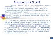 Arquitectura S. XIX