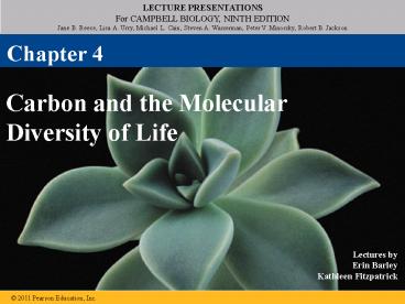 Carbon and the Molecular Diversity of Life