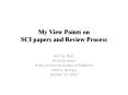 My View Points on SCI papers and Review Process PowerPoint PPT Presentation