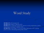 Word Study