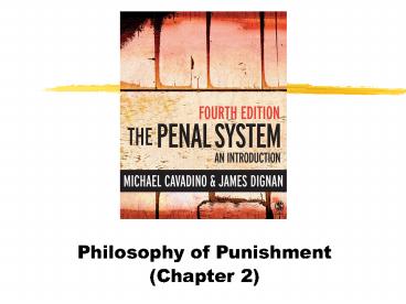 Philosophy of Punishment