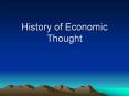 History of Economic Thought PowerPoint PPT Presentation