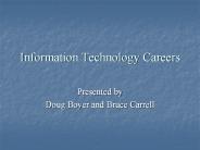Information Technology Careers