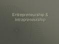 Entrepreneurship PowerPoint PPT Presentation