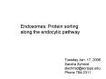 Endosomes: Protein sorting along the endocytic pathway PowerPoint PPT Presentation