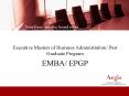 Executive Masters of Business Administration/ Post Graduate Program PowerPoint PPT Presentation
