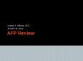 AFP Review PowerPoint PPT Presentation