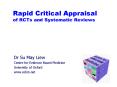 Rapid Critical Appraisal of RCTs and Systematic Reviews PowerPoint PPT Presentation
