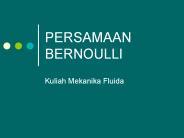 PERSAMAAN BERNOULLI
