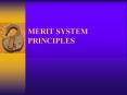 MERIT SYSTEM PRINCIPLES PowerPoint PPT Presentation