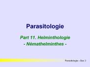 Parasitologie