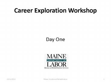 Career Exploration Workshop