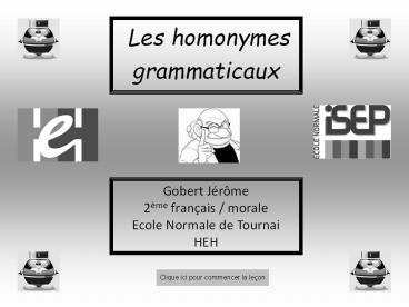 Les homonymes grammaticaux